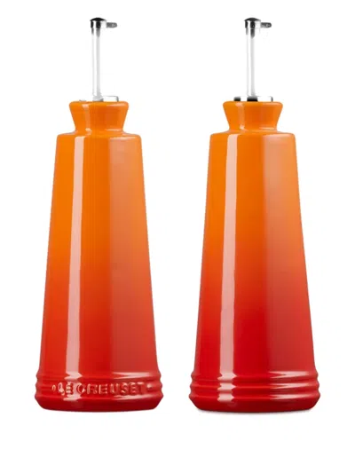 Le Creuset Oil And Vinegar Set (0.3l) In Orange