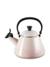 Le Creuset 2.2-quart Enameled Stainless Steel Whistling Cloche Kettle In Pink