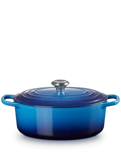 Le Creuset Oval Pot 29cm In Blue