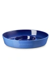 Le Creuset Oval Stoneware Chip & Dip Platter In Blue