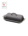 Le Creuset Heritage Butter Dish In Grey