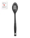 Le Creuset Oyster Revolution Bi-material Slotted Spoon With $3 Credit In Grey