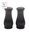 Le Creuset Oyster Salt And Pepper Shaker Set Of 2 With $3 Credit In Grey
