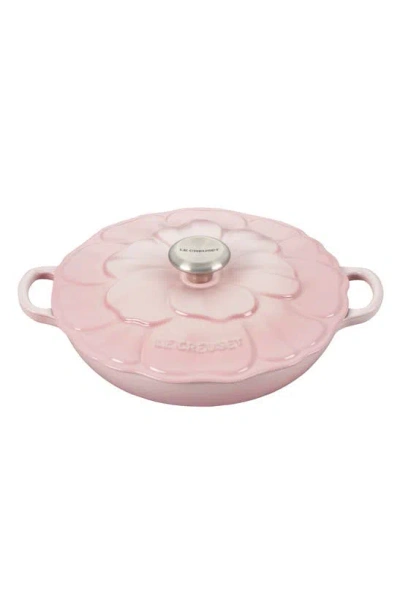 Le Creuset Petal Signature Braiser In Shell Pink