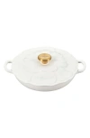 Le Creuset Petal Signature Braiser In White