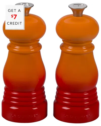 LE CREUSET LE CREUSET PETITE SALT AND PEPPER MILL SET WITH $7 CREDIT