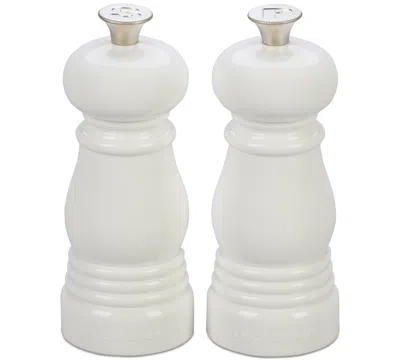 LE CREUSET PETITE SALT AND PEPPER MILL SET WITH ADJUSTABLE GRIND