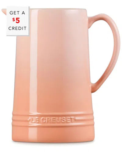 Le Creuset Glazed Stoneware 1 2/3 Quart Pitcher In Pink
