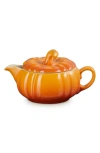 Le Creuset Stoneware Pumpkin 14-oz. Gravy Boat With Lid In Persimmon