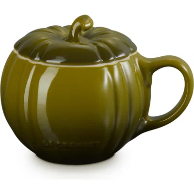 LE CREUSET LE CREUSET PUMPKIN MUG & LID 