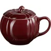 Le Creuset Pumpkin Mug & Lid In Rhone