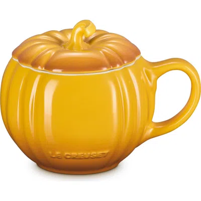 Le Creuset Pumpkin Stoneware Mug In Yellow