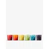 Le Creuset Rainbow Espresso Mug Stoneware Espresso Mugs Set Of Six