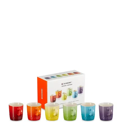 Le Creuset Rainbow Espresso Mugs