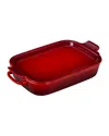 Le Creuset Rectangular Dish With Platter Lid In Red