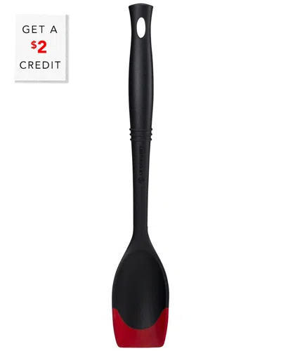Le Creuset Revolution Bi-material Saute Spoon With $2 Credit In Black