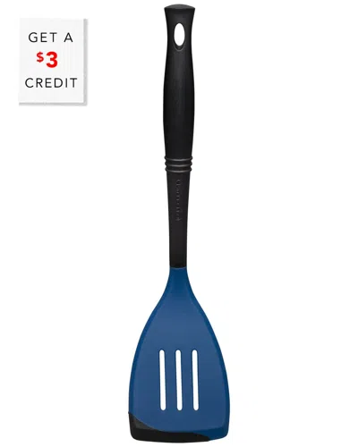 Le Creuset Revolution Bi-material Slotted Turner With $3 Credit In Blue