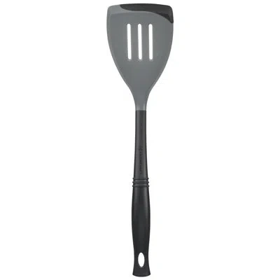 Le Creuset Revolution Bi-material Slotted Spatula 13.5 In. Oyster In Gray