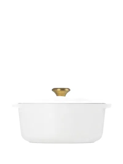 Le Creuset Round Cocotte Pot In White