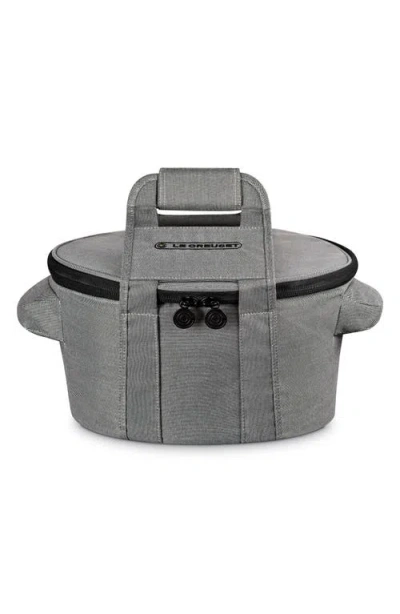 Le Creuset Round Dutch Oven Tote In Gray