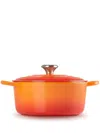 Le Creuset Round Pot 20cm In Orange