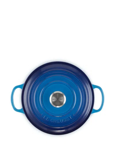 Le Creuset Round Pot 24cm In Blue