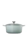 Le Creuset Round-shape Casserole (22cm) In Blue