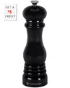 Le Creuset Satin Black Pepper Mill 21cm In Black