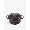 Le Creuset Signature Round Cast-iron Casserole Dish In Satin Black