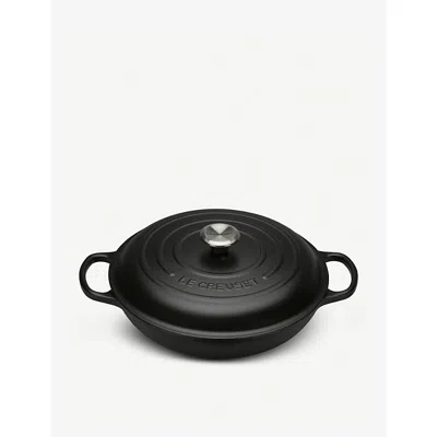 Le Creuset Signature Shallow Cast-iron Casserole Dish 26cm Satin Black