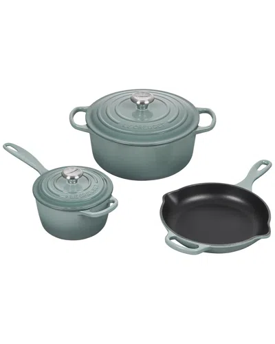 Le Creuset Sea Salt 5pc Signature Set In White
