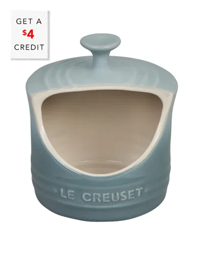 Le Creuset Sea Salt Salt Crock With $4 Credit In White