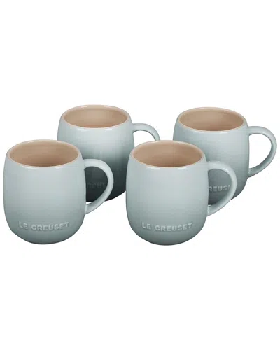 Le Creuset Sea Salt Set Of 4 Heritage Mugs In White
