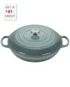Le Creuset Signature 5 Quart Enameled Cast Iron Braiser In White