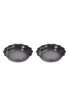Le Creuset Set Of 2 9-inch Heritage Stoneware Pie Dishes In Oyster