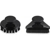 Le Creuset Set Of 2 Grill Pan Brushes In Shiny Black