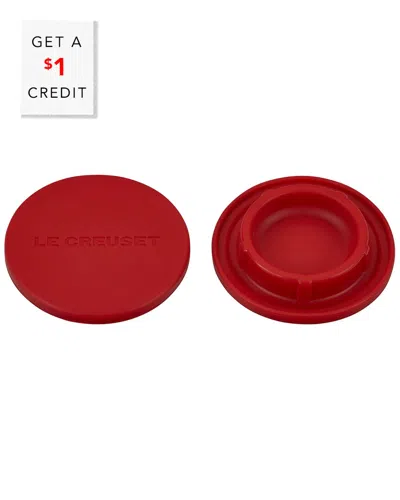 Le Creuset Set Of 2 Mill Caps With $1 Credit In Red