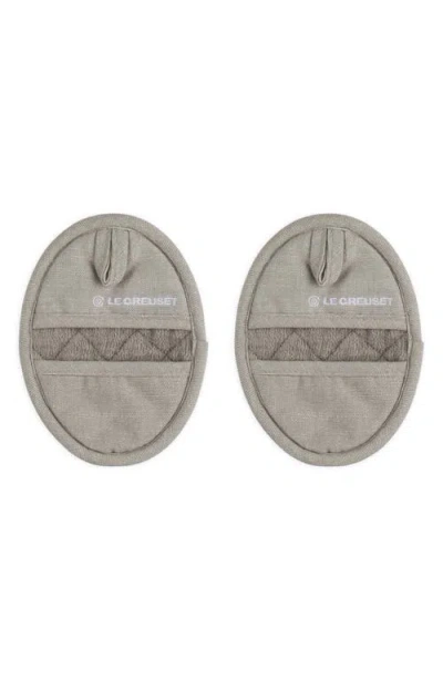 Le Creuset Set Of 2 Mini Oven Mitts In Sable