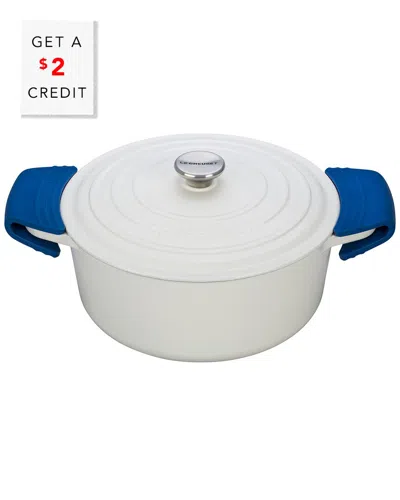 Le Creuset Set Of 2 Silicone Pot Grips With $2 Credit In White