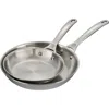 Le Creuset 2-piece Fry Pan Set In Stainless Steel