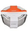 Le Creuset Set Of 3 Stainless Steel Mixing Bowls With Lids In Stainless