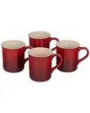 Le Creuset Set Of 4 Mugs