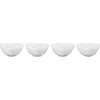 Le Creuset Set Of 4 Stoneware Mini Heart Pinch Bowls In White