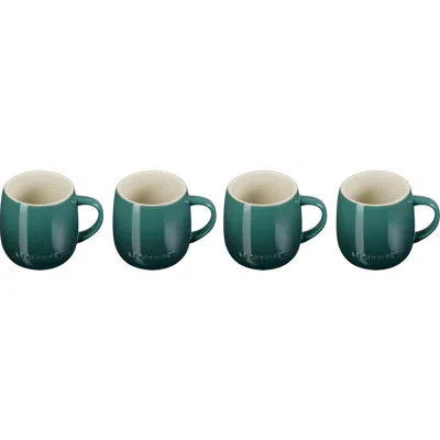 Le Creuset Set Of Four 14-ounce Stoneware Mugs In Artichaut
