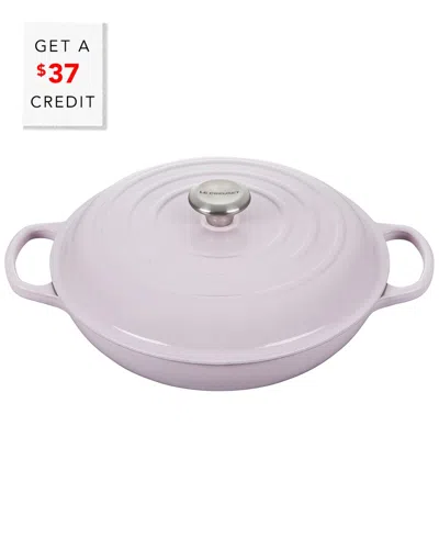 LE CREUSET LE CREUSET SHALLOT 3.5QT. SIGNATURE BRAISER WITH $37 CREDIT