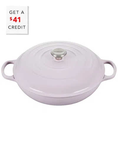 LE CREUSET LE CREUSET SHALLOT 5QT. SIGNATURE BRAISER WITH $41 CREDIT