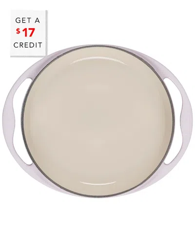 Le Creuset Shallot Heritage Tart Tartin Dish With $17 Credit In Neutral