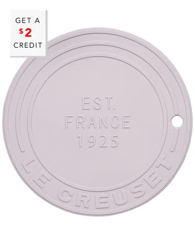 Le Creuset Shallot Silicone Trivet (est. 1925) With $2 Credit In Pink