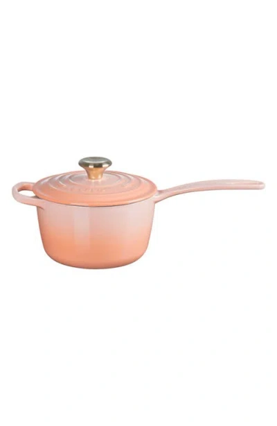 Le Creuset Signature 1.75-quart Enameled Cast Iron Saucepan In Orange
