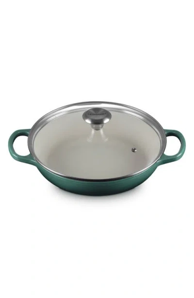 Le Creuset Signature 2.25-quart Enameled Cast Iron Braiser In Green